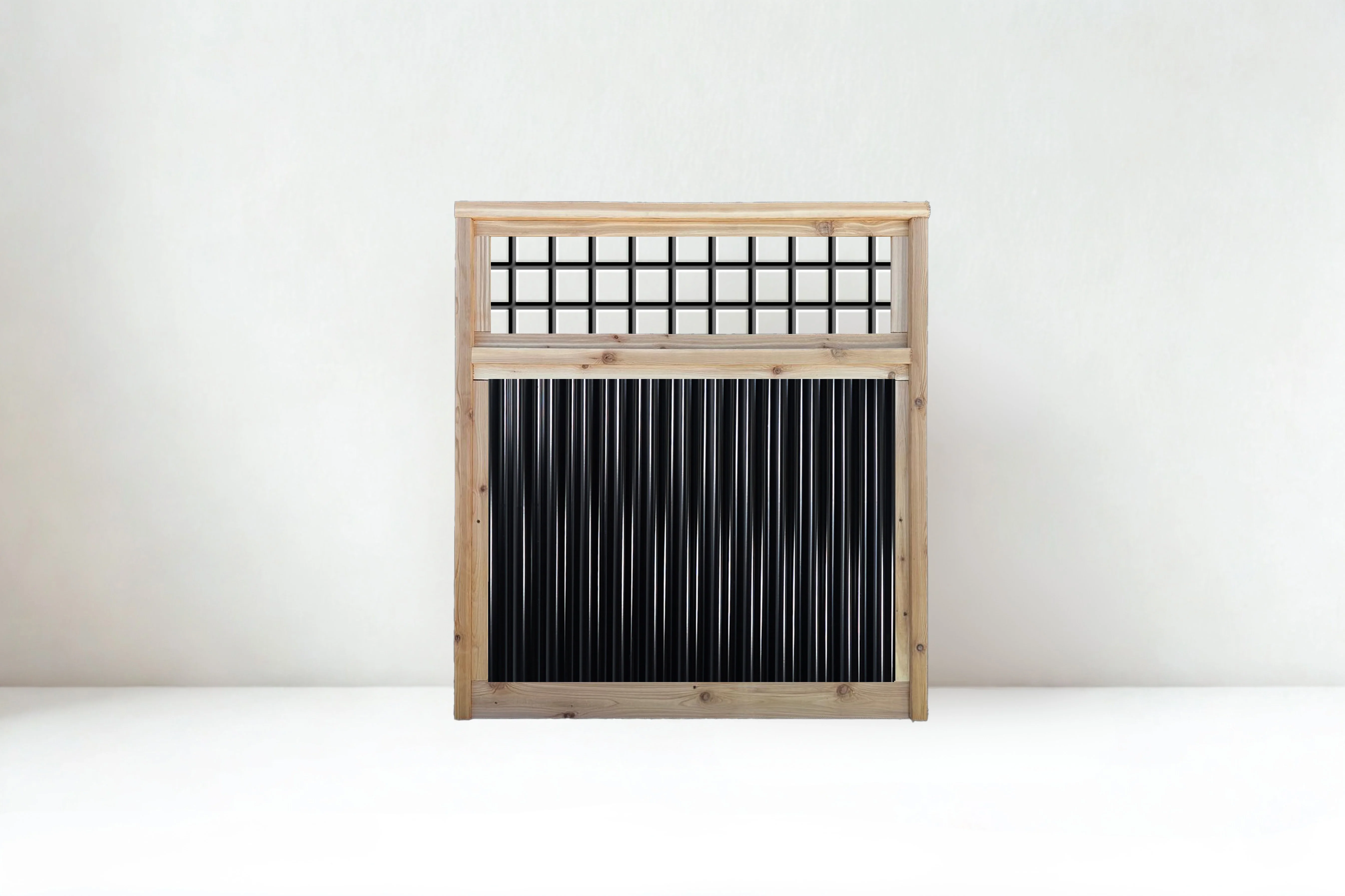 Metal Fence with Hog Wire Toppers